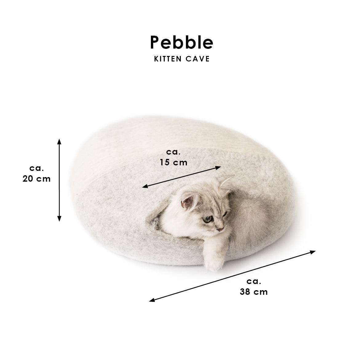 PEBBLE Viltgrot voor katten