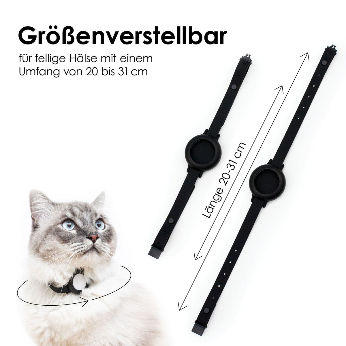 größenverstellbares Halsband Katzen