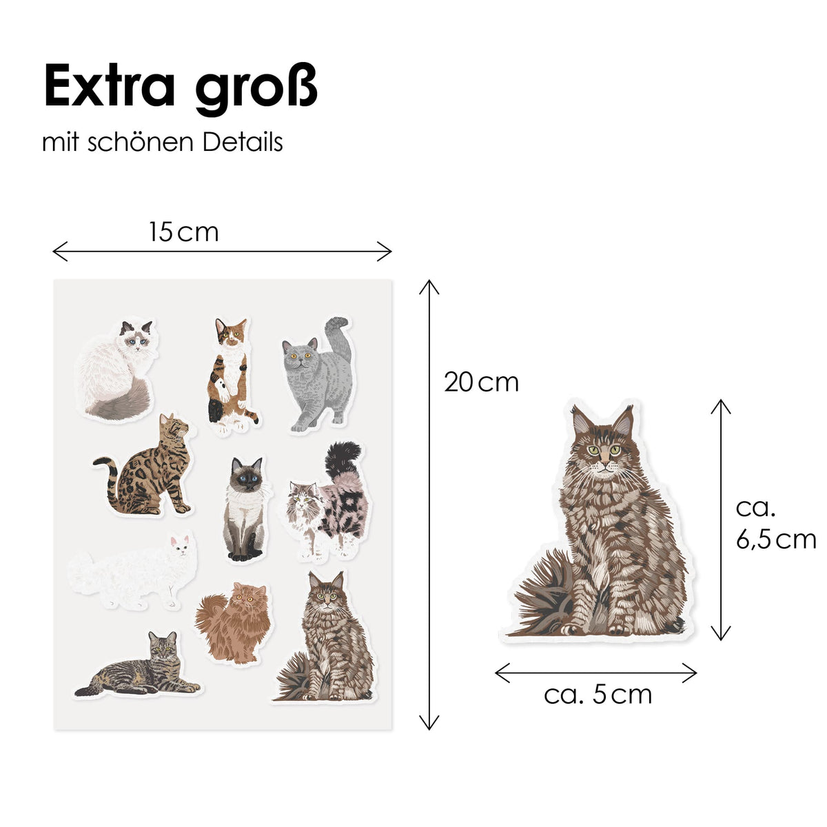 STICKY CATS vilten stickers