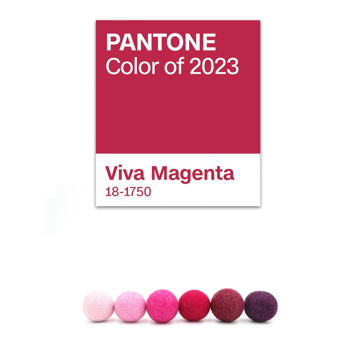 Viva Magenta Pantone Katzenspielzeug LucyBalu